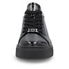 Rieker Platform Laced Shoe - Black Patent
